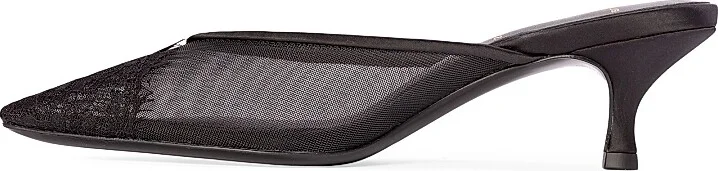 Women's Cara 50MM Mesh Mules - White Mesh - Size 7 - Image 8