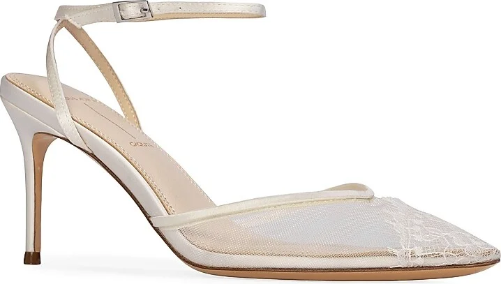 Women's Cara 80MM Mesh Sandals - White Mesh - Size 5 - Image 2