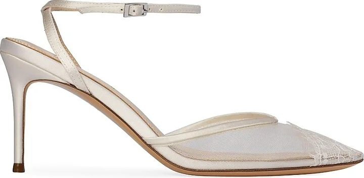 Women's Cara 80MM Mesh Sandals - White Mesh - Size 5