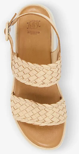 Womens Caramel-Leather Lorris Woven-Strap Flatform Leather Sandals Eur 36 / 3 Uk Women - Image 2