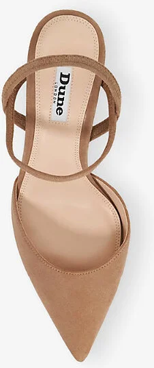 Womens Caramel Suede Classical Suede Slingback Courts Eur 38/5 Uk Women - Image 2