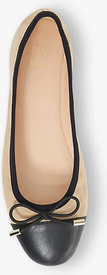 Womens Caramel Suede Highest Toe-Cap Suede Ballet Pumps Eur 40 / 7 Uk Women - Image 2