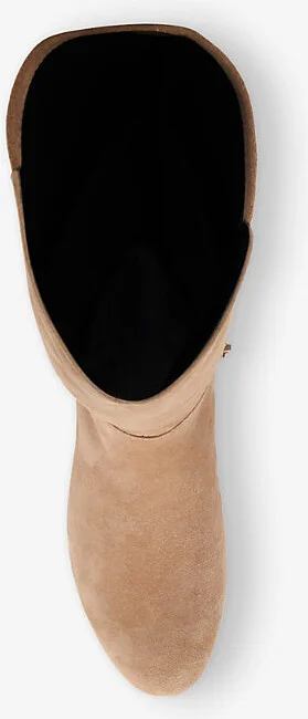 Womens Caramel Suede Tayla Knee-High Suede Boots Eur 39 / 6 Uk Women - Image 2