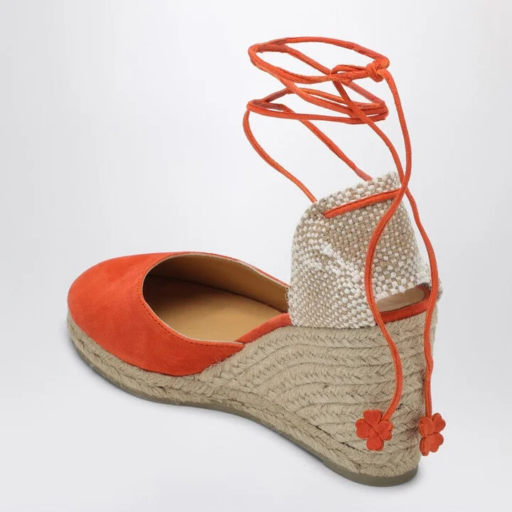 Women's Carina 8/007 Papaya-Coloured Espadrilles - Image 2