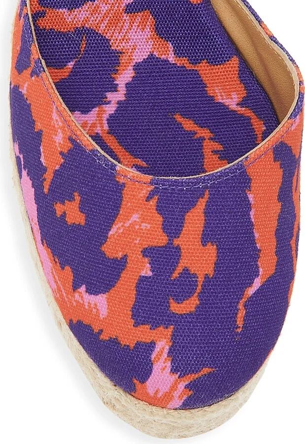 Women's Carina Animal-Print Wedge Espadrilles - Rose Multi - Size 6.5 - Image 4