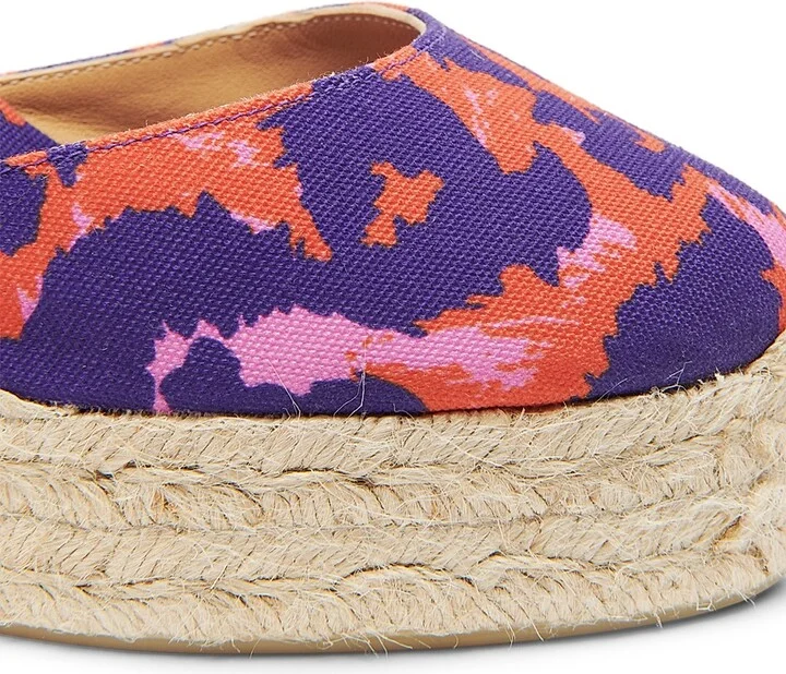 Women's Carina Animal-Print Wedge Espadrilles - Rose Multi - Size 6.5 - Image 6
