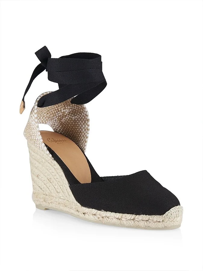 Women's Carina Espadrille Wedges - Black - Size 5 - Image 2