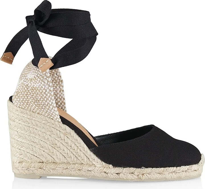 Women's Carina Espadrille Wedges - Black - Size 5
