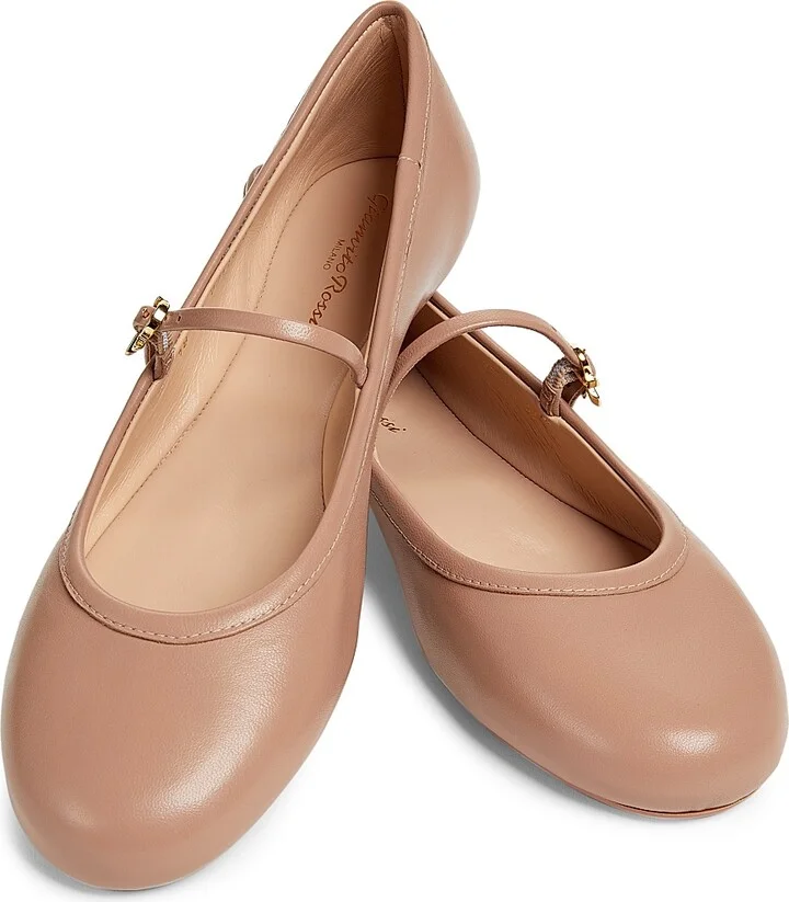Women's Carla Leather Ballet Flats - Black - Size 5 - Image 11