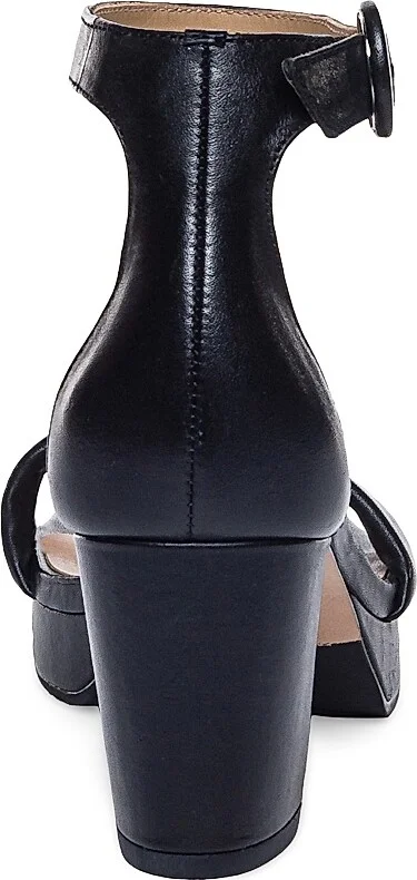 Women's Carla Leather Platform Sandals - Black - Size 6 - Image 4