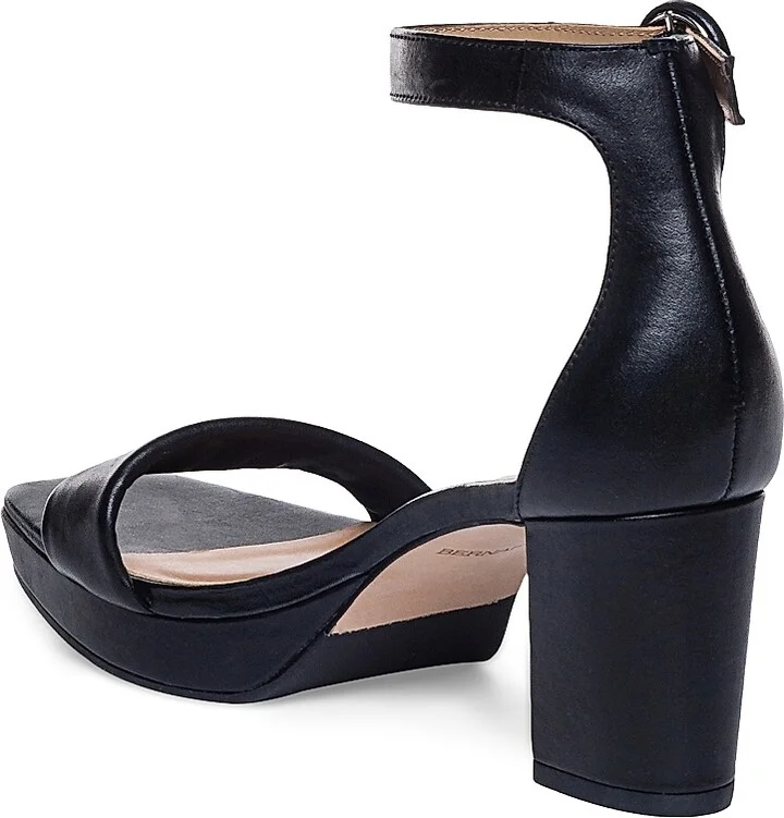 Women's Carla Leather Platform Sandals - Black - Size 6 - Image 5