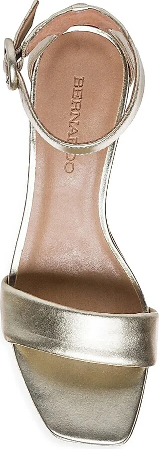 Women's Carla Leather Platform Sandals - Champagne - Size 6 - Image 3