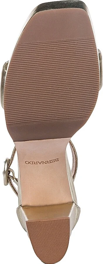 Women's Carla Leather Platform Sandals - Champagne - Size 6 - Image 7