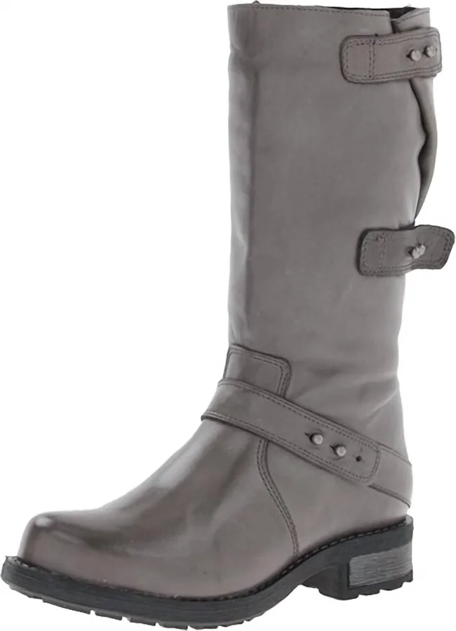 Women's Carlotta Motorcycle Boot In Grey