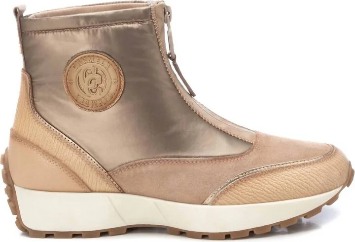 Women's Carmela Collection Leather Booties In Beige