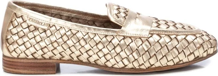 Women's Carmela Collection Moccasins Shoes In Gold