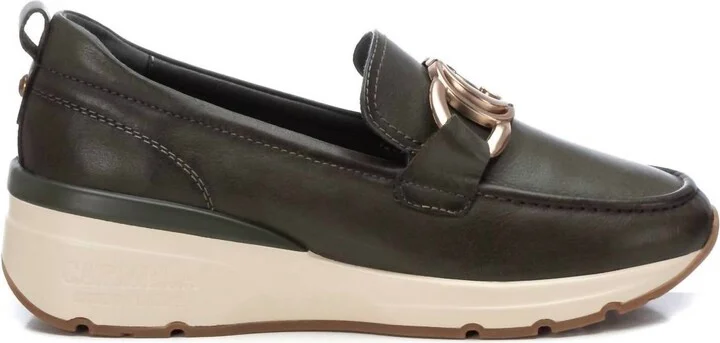 Women's Carmela Collection Moccasins Shoes In Kakhi