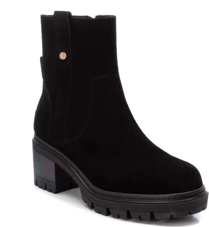 Women's Carmela Suede Booties In Black