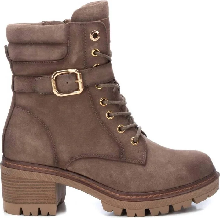 Women's Carmela Suede Booties In Taupe