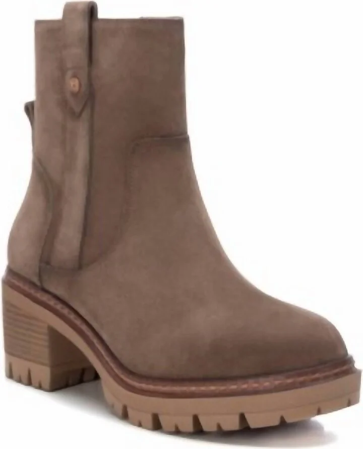 Women's Carmela Suede Booties In Taupe
