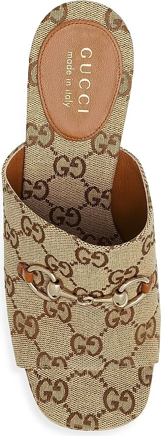 Women's Carmen Canvas Slip-On Platform Sandals - Brown - Size 7 - Image 4