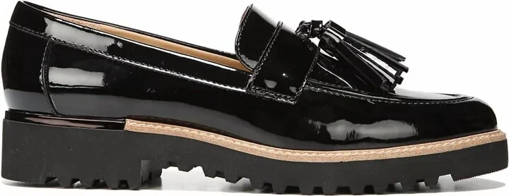 Women's Carolynn Platform Loafer In Black Patent