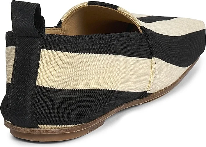 Women's Carre Striped Loafers - Beige Black - Size 5 - Image 3
