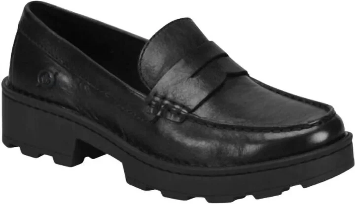 Women's Carrera Platform Loafer Shoes In Black