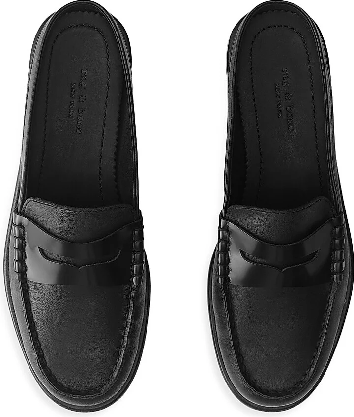 Women's Carter 20MM Leather Mules - Black - Size 5 - Image 2