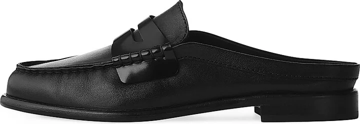 Women's Carter 20MM Leather Mules - Black - Size 5