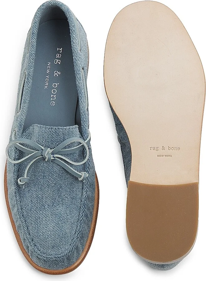Women's Carter Denim Boat Shoes - Denim - Size 6 - Image 4