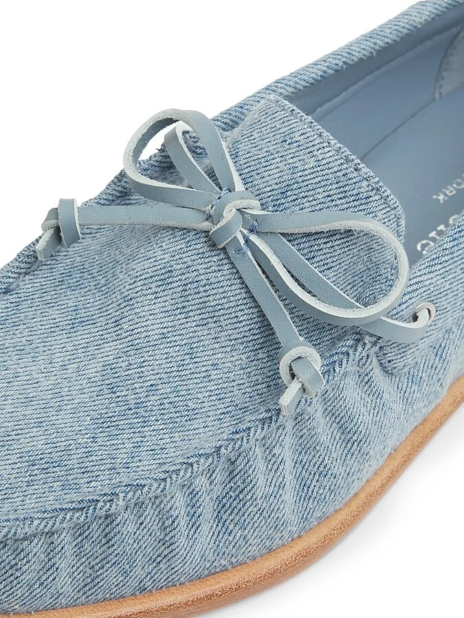 Women's Carter Denim Boat Shoes - Denim - Size 6 - Image 5