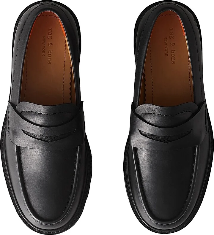 Women's Carter Leather Loafers - Black - Size 7 - Image 3