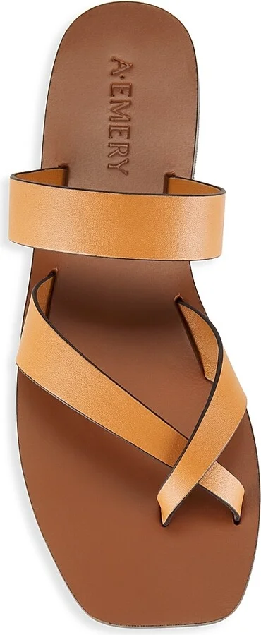 Women's Carter Leather Slip-On Sandals - Black - Size 5 - Image 10