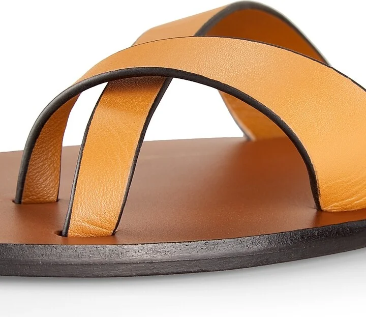 Women's Carter Leather Slip-On Sandals - Black - Size 5 - Image 11