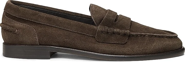 Women's Carter Suede Penny Loafers - Dark Espresso Suede - Size 5
