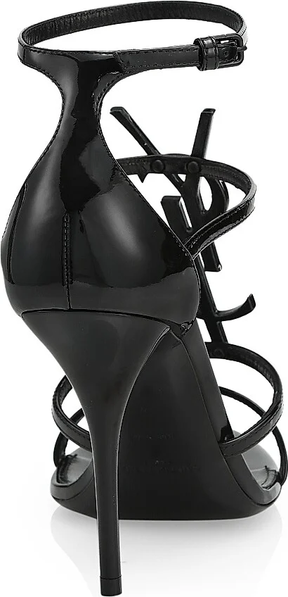 Women's Cassandra Leather Sandals - Black - Size 4 - Image 3