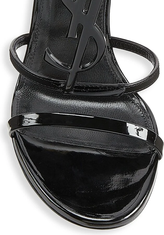 Women's Cassandra Leather Sandals - Black - Size 4 - Image 4