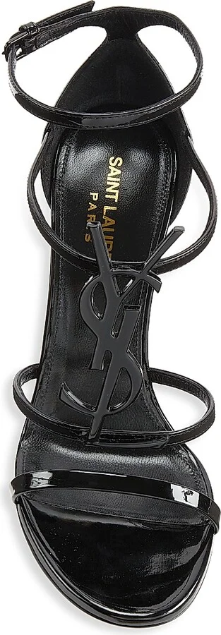 Women's Cassandra Leather Sandals - Black - Size 4 - Image 5