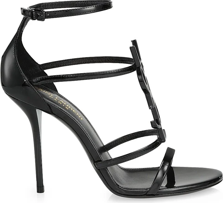 Women's Cassandra Leather Sandals - Black - Size 4