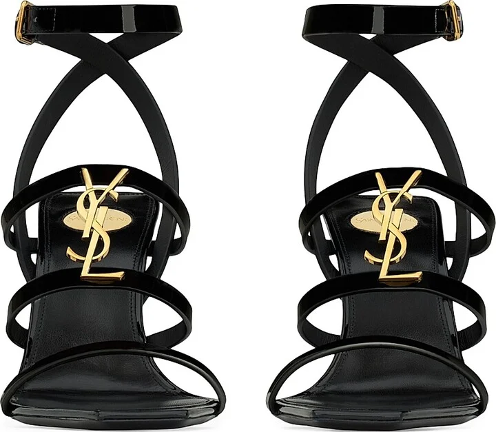 Women's Cassandra Sandals in Patent Leather - Black - Size 5.5 - Image 3