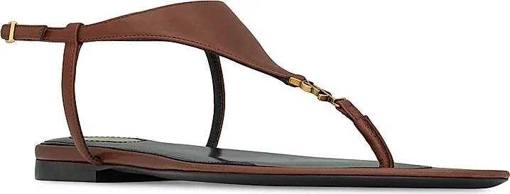 Women's Cassandra Sandals in Smooth Leather - Brown - Size 5.5 - Image 2