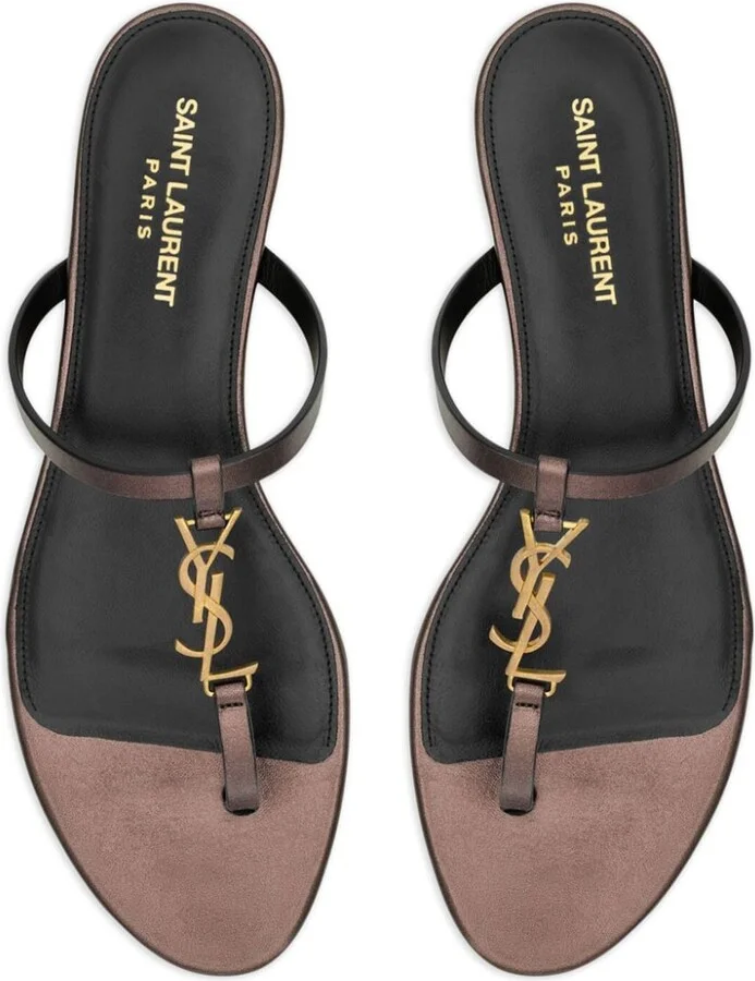 Women's Cassandre Leather Thong Sandals - Image 3