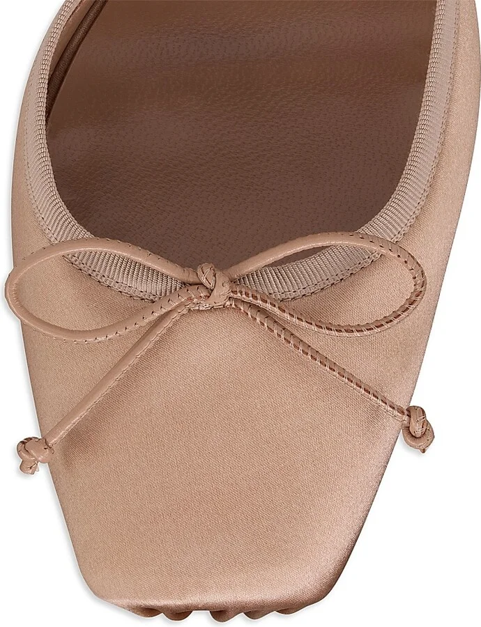 Women's Cassia Lace Up 100MM Satin Pumps - Brown - Size 7.5 - Image 4