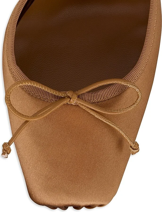 Women's Cassia Lace Up 100MM Satin Pumps - Brown - Size 7.5 - Image 11