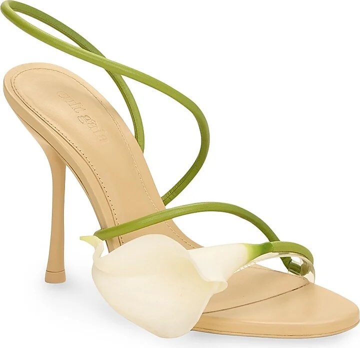 Women's Cassidy 110MM Floral Leather Sandals - Size 6.5 - Image 2