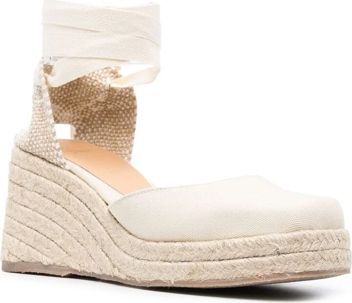 Women's Castaner Flat Shoes Beige - Image 3