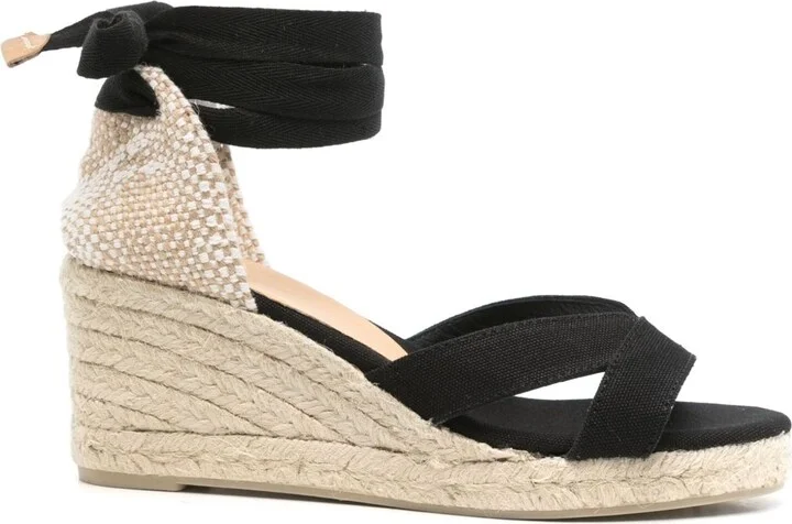 Women's Castaner Flat Shoes Black