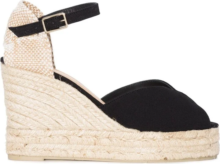 Women's Castaner Flat Shoes Black
