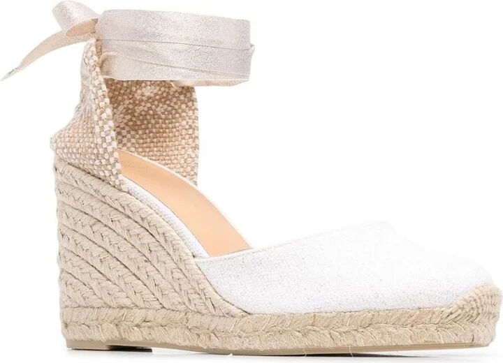 Women's Castaner Flat Shoes White - Image 2